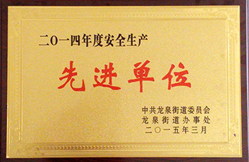 山東三維鋼結(jié)構(gòu)公司先進(jìn)單位獎(jiǎng)牌